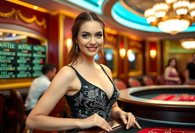 live casino, beautiful dealer